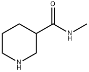 N-メチル-3-ピペリジンカルボキサミド 化学構造式