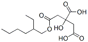 (2-ethylhexyl) dihydrogen 2-hydroxypropane-1,2,3-tricarboxylate 结构式