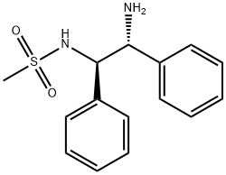 (1R,2R)-N-甲烷磺酰-1,2-二苯基乙二胺 结构式