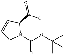 BOC-3,4-DEHYDRO-PRO-OH Structure