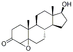 4,5-Epoxy-17β-hydroxy-5-androstan-3-one, 51154-10-0, 结构式