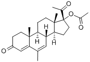 醋酸甲地孕酮, 51154-23-5, 结构式