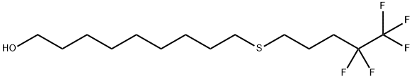 9-[(4,4,5,5,5-Pentafluoropentyl)thio]nonanol Structure