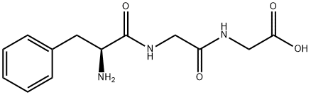 N-(N-DL-Phenylalanylglycyl)glycine Struktur