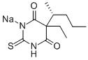 R-(+)-Thiopental sodium Struktur