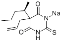R(+)-Thioamylal sodium Struktur