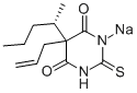 S(-)-Thioamylal sodium Struktur