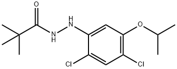 2'-[2,4-dichloro-5-(1-methylethoxy)phenyl]-2,2-dimethylpropionohydrazide Struktur