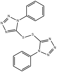 5,5'-ジチオビス(1-フェニル-1H-テトラゾール) 化学構造式