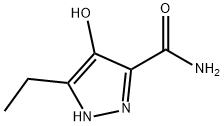 1H-Pyrazole-3-carboxamide,  5-ethyl-4-hydroxy- 化学構造式