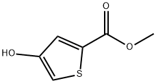 4-ヒドロキシ-2-チオフェンカルボン酸メチル 化学構造式