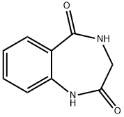 3,4-ジヒドロ-2H-1,4-ベンゾジアゼピン-2,5(1H)-ジオン 化学構造式