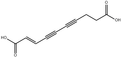 (E)-2-Decene-4,6-diynedioic acid Structure