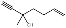 3-メチル-6-ヘプテン-1-イン-3-オール 化学構造式