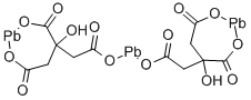 2-ヒドロキシ-1,2,3-プロパントリカルボキシラート/鉛(II),(2:3) 化学構造式