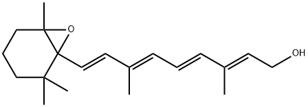 5,6-エポキシレチノール 化学構造式