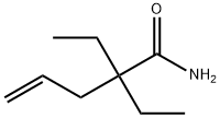 2,2-ジエチル-4-ペンテンアミド 化学構造式