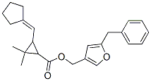 (5-benzyl-3-furyl)methyl 3-(cyclopentylidenemethyl)-2,2-dimethyl-cyclo propane-1-carboxylate 结构式