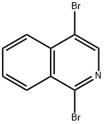 1,4-ジブロモイソキノリン 化学構造式