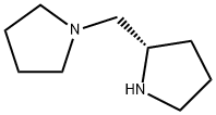 (S)-(+)-1-(2-ピロリジニルメチル)ピロリジン 化学構造式