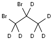 1,2-DIBROMOPROPANE-D6 结构式