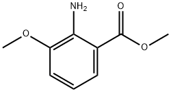 2-アミノ-3-メトキシ安息香酸メチル 化学構造式