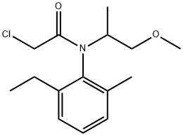 2-クロロ-2'-エチル-N-(2-メトキシ-1-メチルエチル)-6'-メチルアセトアニリド 化学構造式