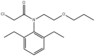 2-クロロ-2',6'-ジエチル-N-(2-プロポキシエチル)アセトアニリド 化学構造式