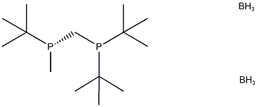 (R)-(tert-Butylmethylphosphino-di-tert-butylphosphinomethane)diborane Struktur