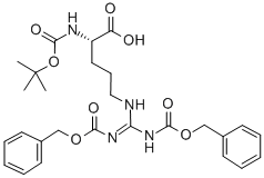 BOC-ARG(Z)2-OH Structure