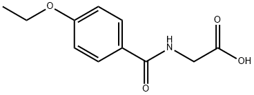 2-[(4-乙氧基苯基)甲酰胺]乙酸 结构式