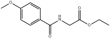 ETHYL 2-[(4-METHOXYBENZOYL)AMINO]ACETATE 结构式