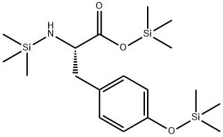 N,O-Bis(trimethylsilyl)-L-tyrosine trimethylsilyl ester Structure