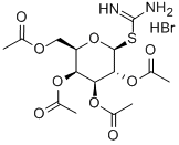 2-(2,3,4,6-Tetra-O-acetyl-b-D-galactopyranosyl)thiopseudourea Hydrobromide 结构式