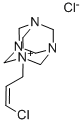 1-(CIS-3-CHLOROALLYL)-3,5,7-TRIAZA-1-AZONIA-ADAMANTANE CHLORIDE Structure