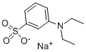 sodium m-(diethylamino)benzenesulphonate Structure