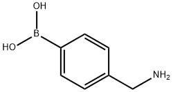 4-(アミノメチル)フェニルボロン酸 化学構造式