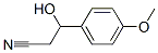 3-HYDROXY-3-(4-METHOXYPHENYL)PROPANENITRILE Structure