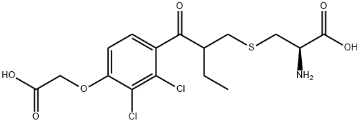 Ethacrynic Acid L-Cysteine Adduct, 51246-37-8, 结构式