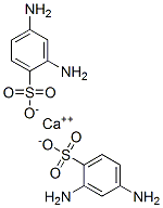 ビス(2,4-ジアミノベンゼンスルホン酸)カルシウム 化学構造式