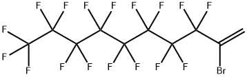 2-溴-3,3,4,4,5,5,6,6,7,7,8,8,9,9,10,10,10-十七氟-1-癸烯 结构式