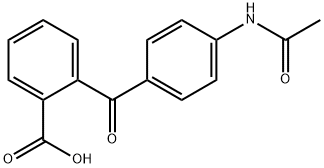 2-[4-(アセチルアミノ)ベンゾイル]安息香酸 化学構造式