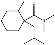 1-(isopropyl)-N,N,2-trimethylcyclohexanecarboxamide Struktur