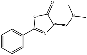 4-((二甲基氨基)亚甲基)-2-苯基噁唑-5(4H)-酮, 51254-00-3, 结构式