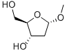 甲基-2-脱氧-alpha-D-呋喃核糖苷,51255-17-5,结构式