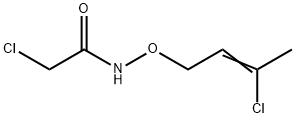 2-Chloro-N-((3-chloro-2-butenyl)oxy)acetamide Struktur