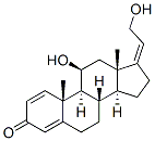 11-beta,21-dihydroxypregna-1,4,17(20)-trien-3-one Struktur