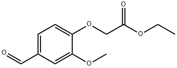 4-FORMYL-2-METHOXY-PHENOXY-ACETIC ACID ETHYL ESTER Structure