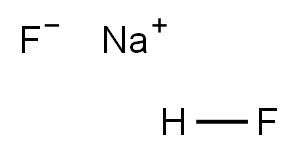 sodium fluoride hydrofluoride Struktur