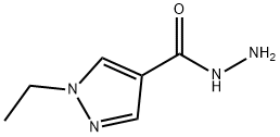 1H-Pyrazole-4-carboxylicacid,1-ethyl-,hydrazide(9CI) Struktur